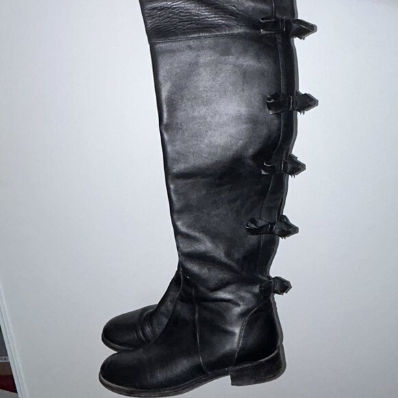 Valentino bow over the knee boots